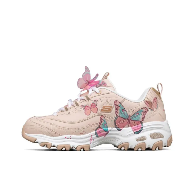 Skechers D'lites 1.0 Low Top Running Shoes Pink Women's-0