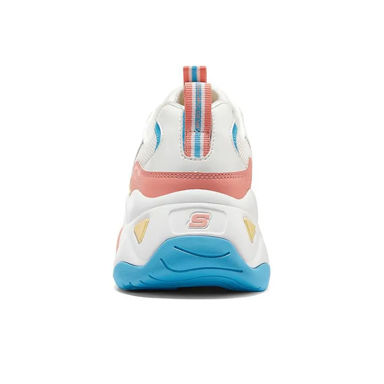 Skechers D'LITES 3.0 Casual Shoes Women's Low Top White/Pink/Blue-3