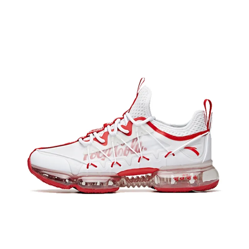 Coca Cola x Anta Cushioning Low Top Casual Shoes Women's Red White-0