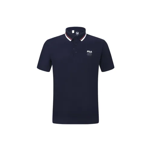 FILA Polo Shirts Men Royal Blue