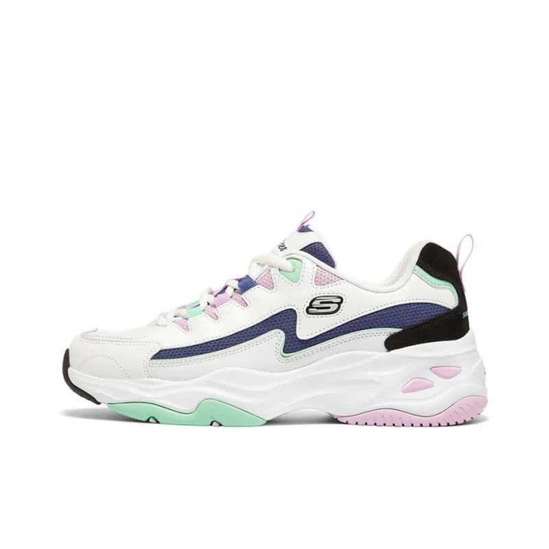 Skechers D'LITES 4.0 Anti-Slip Wear-Resistant Breathable Lightweight Low-Top Casual Shoes Women's Multicolor-0