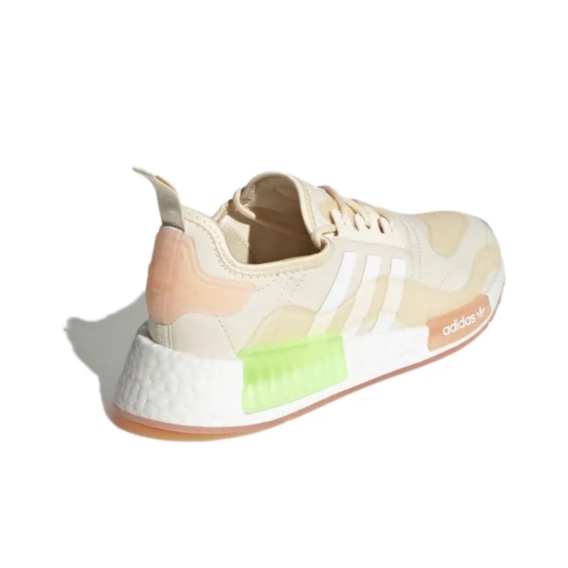 Adidas Nmd R1 Wonder White Signal Green Women's-3