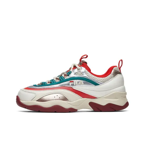 FILA Ray VNTGLow Running Shoes Gs White/Silver Women's