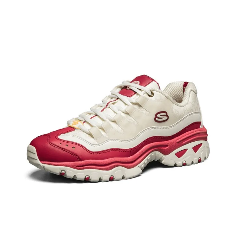 Skechers Energy Running Shoes White/Red-2