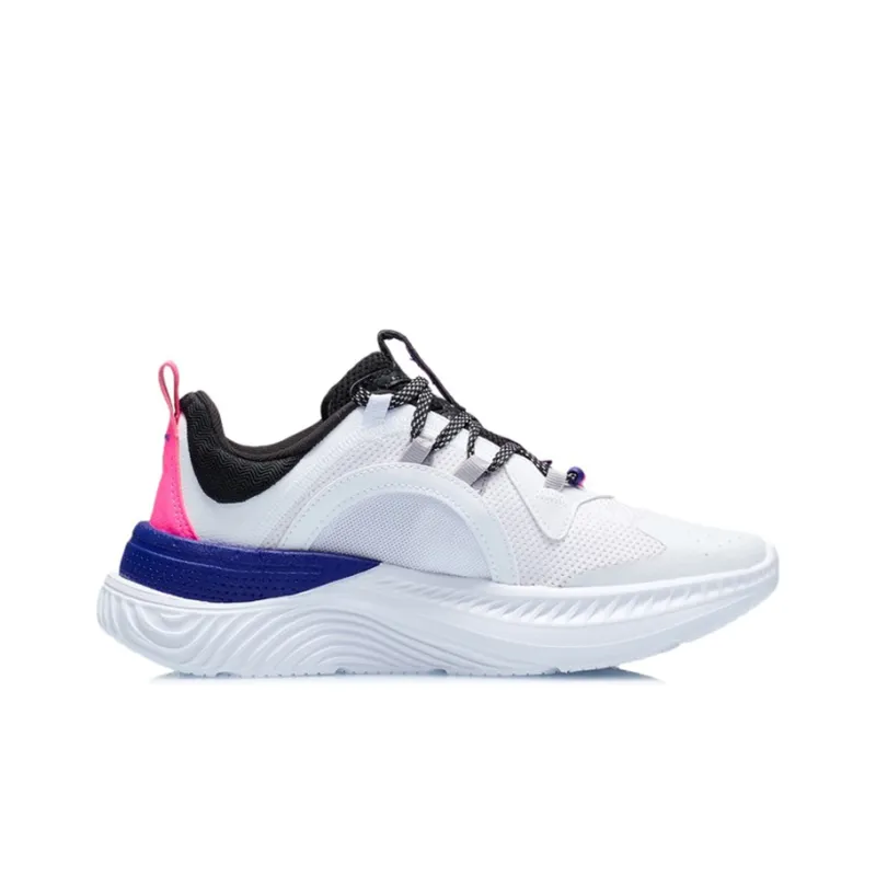 LiNing Spark Low Top Casual Shoes Women's Pink Black White-1