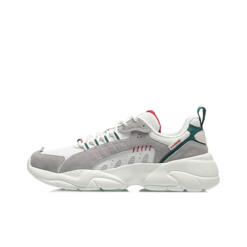 LiNing Moonchaser Low Top Casual Shoes Men's Gray White-0