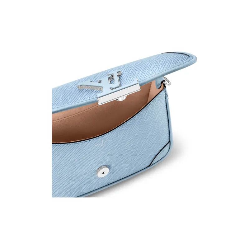 LOUIS VUITTON Epi Grain Cow Leather Crossbody Bag, Shoulder Bag Women's Blue-4
