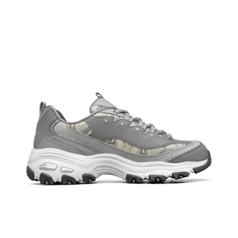 Skechers D Lites 1.0 Running Shoes Grey/White Women's-1