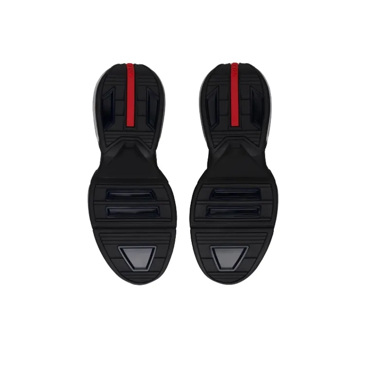 PRADA Collision Technical Fabric Sneakers 'Black'-4