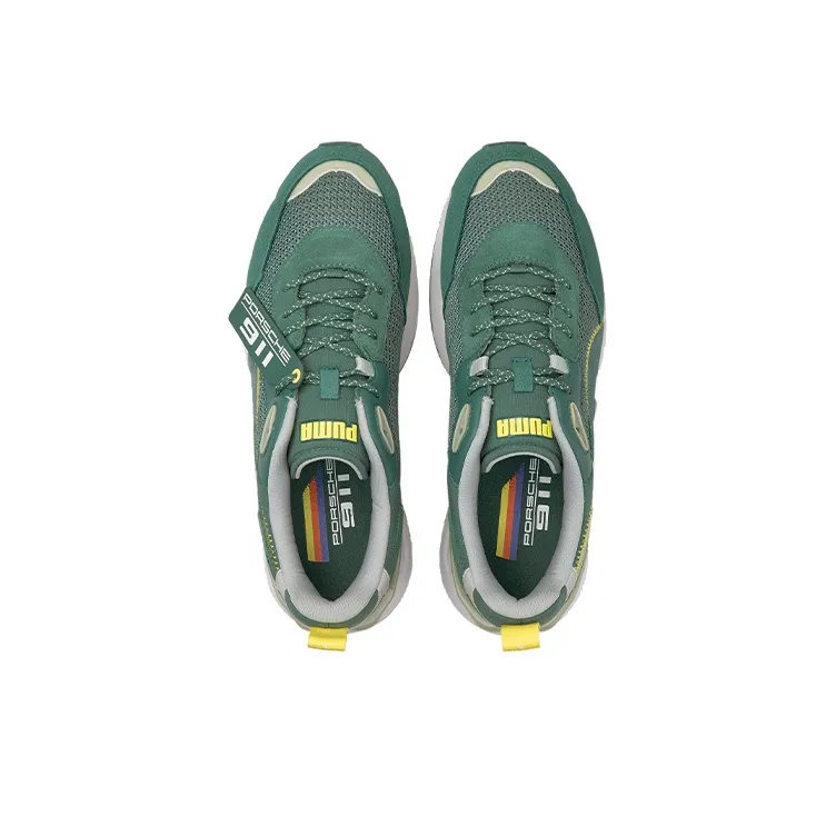 PUMA Porsche Legacy Mirage Casual Shoes Men Low-Top Green/White/Yellow-2