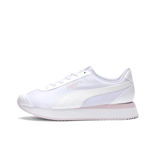PUMA Turino Stacked Glitter Low top Running Shoes White/Pink Women's