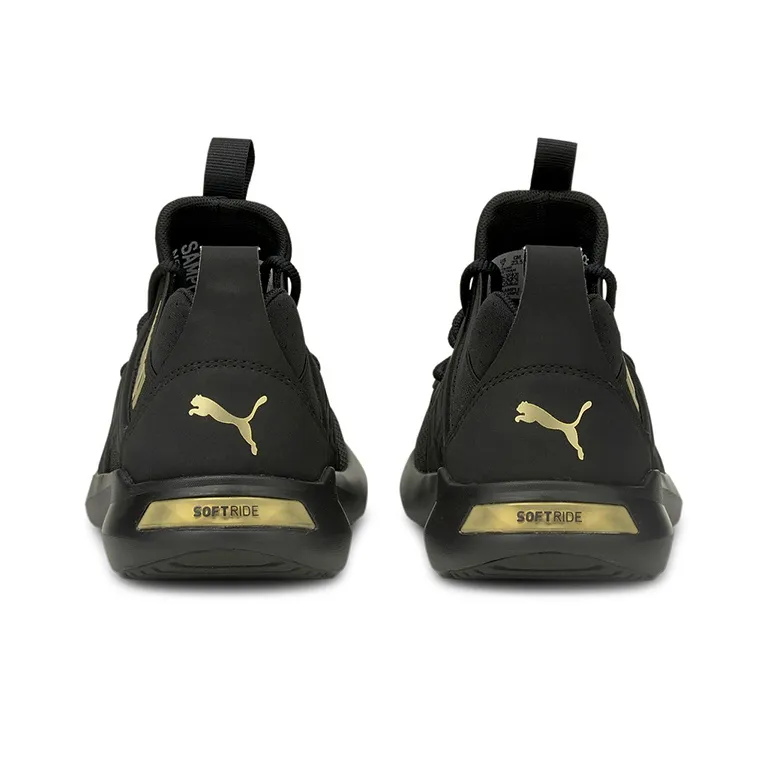 PUMA Softride Enzo Nxt Shine 'Black Team Gold' Women's-3