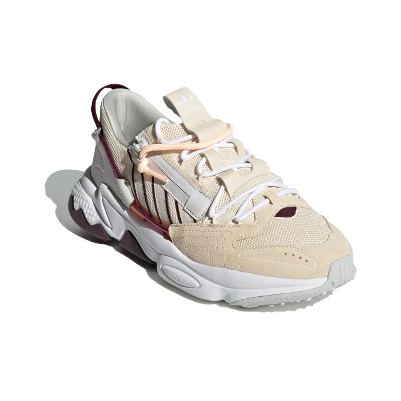 Adidas Originals Ozweego Zip 'Ecru Tint Maroon' Women's-2
