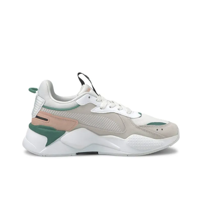 PUMA RS-X Reinvention Cushioning Wear-Resistant Low-Top Casual Shoes Women's White Gray Green-1