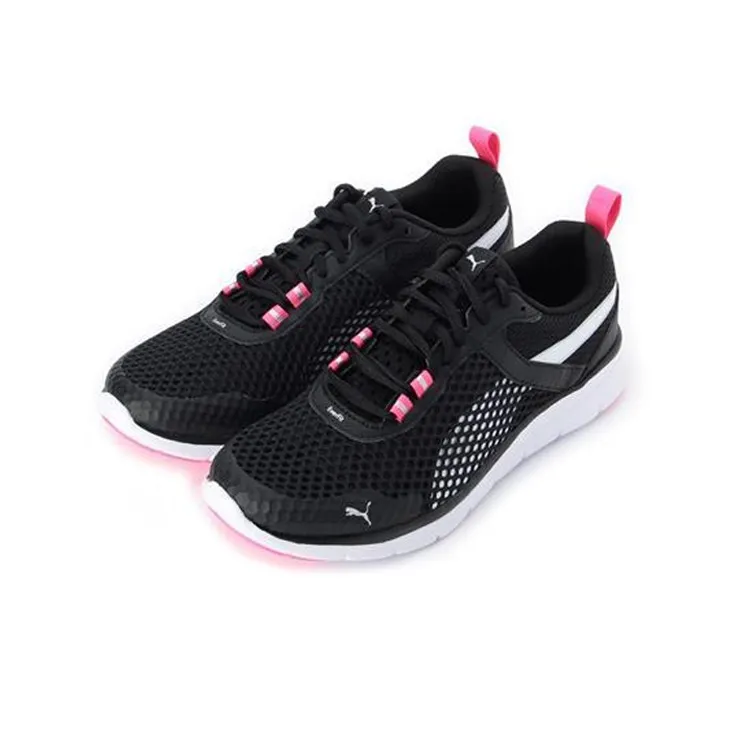 PUMA Puma Fle Cushioned Slip-Resistant Low-Top Casual Shoes Unisex Black Pink-1