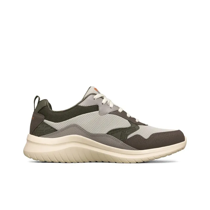 Skechers Ultra Flex 2.0 Casual Shoes Men Low Top Taupe/Orange-1