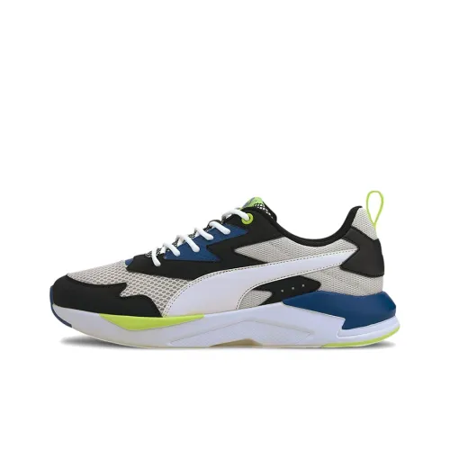 PUMA X-RAY Casual Shoes Women's Low-Top Black/White/Blue/Yellow