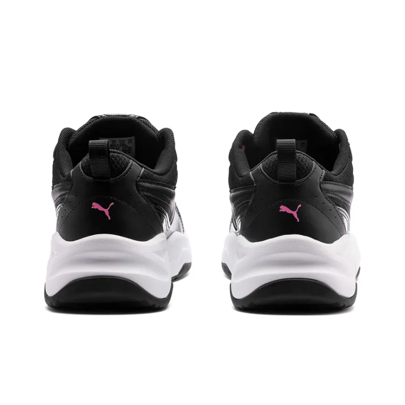 PUMA Cilia Patent Trainers Black Women's-3
