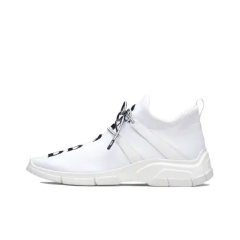 PRADA Knit Fabric Sneakers 'White Black'