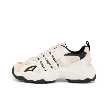 Kappa Breathable Lightweight Low-Top Casual Shoes Unisex Pink White Black