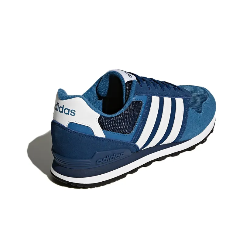 Adidas Neo 10K Breathable Low-Top Casual Shoes Men's Blue White-3