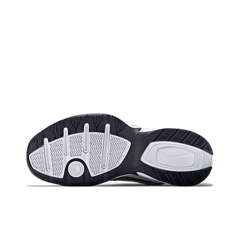 Nike Air Monarch Iv White/Midnight Navy/White/Metallic Silver-5