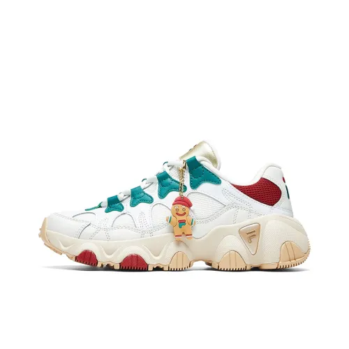FILA Jagger Retro Running Shoes Ginger Man White/Brown Women's