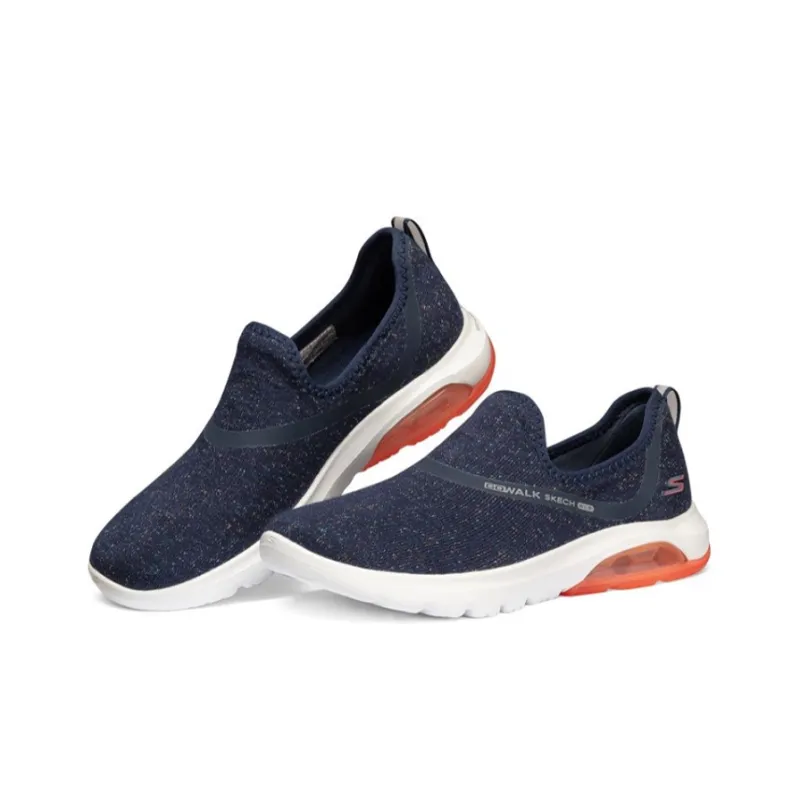 Skechers Go Walk Air Slip on Shoes Blue/White/Orange Women's-2