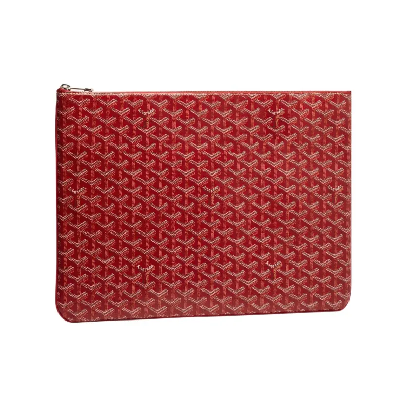 GOYARD SENAT Canvas With Leather Toiletry Bags Storage Bags Clutch Large Size Unisex 11 Colors-3