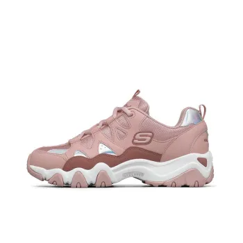 Skechers D Lites 2.0 Low Top Running Shoes Pink Women's