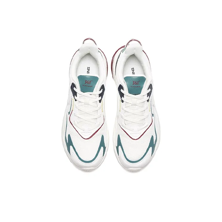 361° Dragon Eyes Casual Shoes Men Low Top White/Green-1
