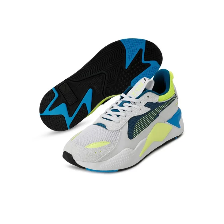 PUMA RS-X Hard Drive Anti-Slip And Wear-Resistant Lightweight Low-Top Casual Shoes Unisex Gray Green-3