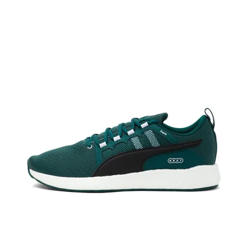 PUMA Nrgy Neko Turbo Cushioning Lightweight Wear-Resistant Low-Top Casual Shoes Men's Green Black White