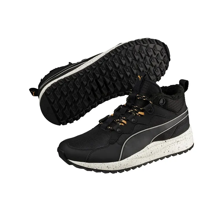 PUMA Pacer Next Sb Wtr Mid Cut Running Shoes Black/White-4