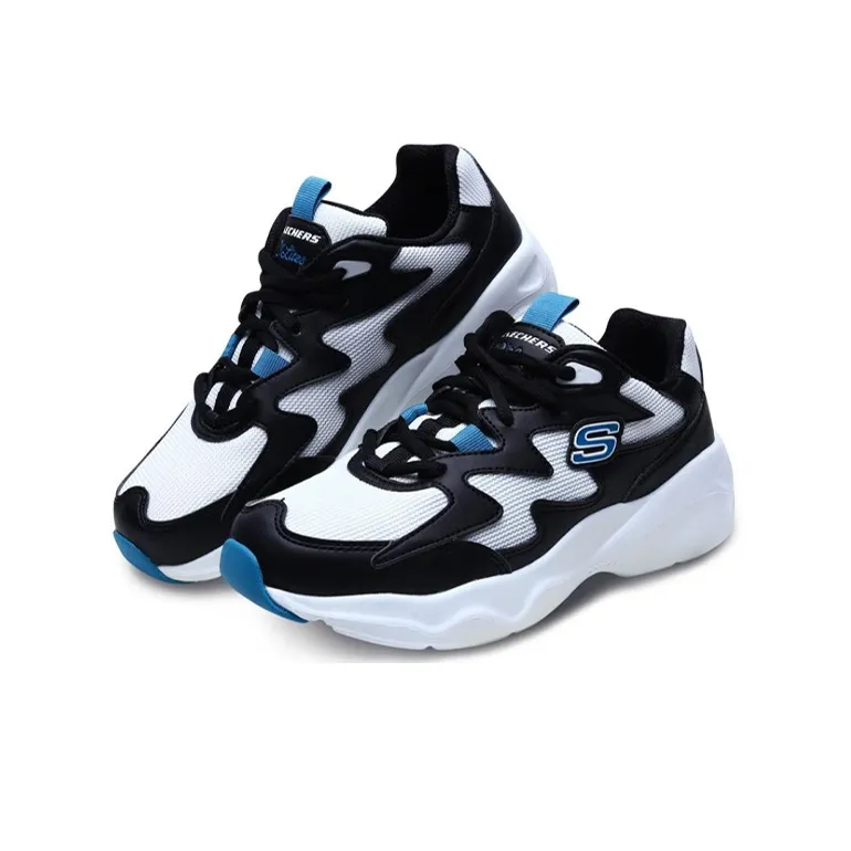 Skechers D Lites Airy Unisex Black/White/Blue Women's-2