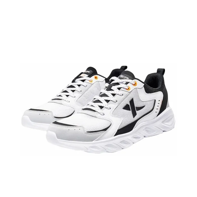 XTEP Cushioned Slip Resistant Lightweight Low Top Sports Casual Shoes Men's White Black Gray-2
