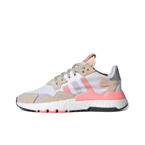 Adidas Originals Nite Jogger Casual Shoes Women's Low-Top White/Pink