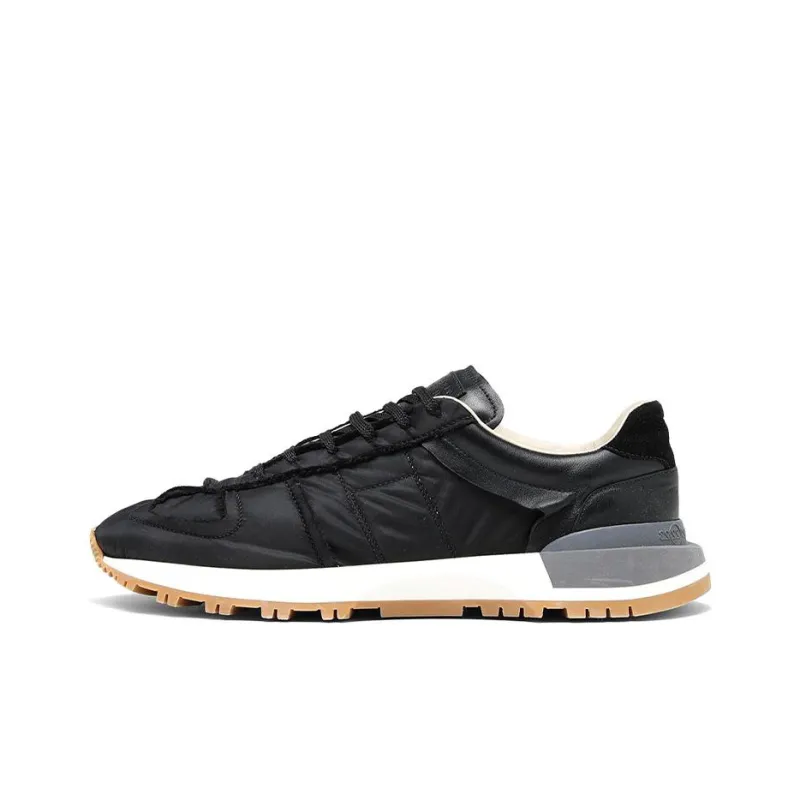 Maison Margiela Panelled Lace Up Sneakers-0