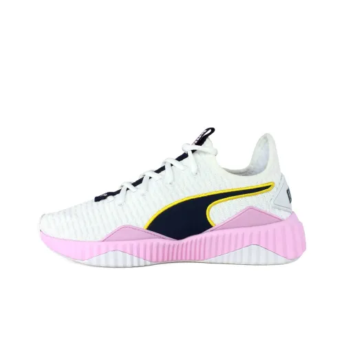 PUMA Defy Casual Shoes Women's Low-Top White/Pink/Black