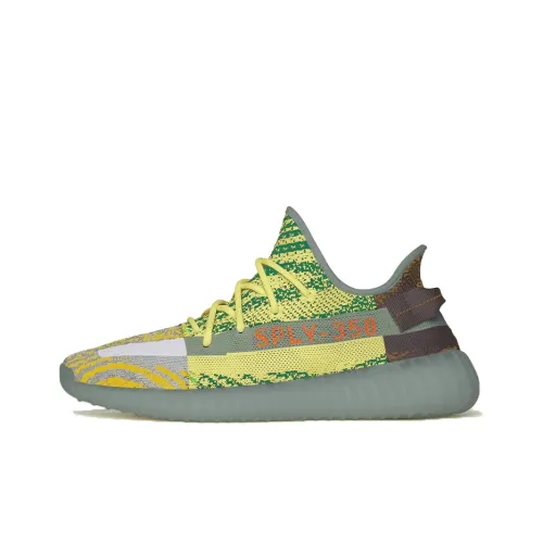 Adidas Originals Yeezy Boost 350 V2 Breathable Low Top Casual sides Unisex Green Yellow