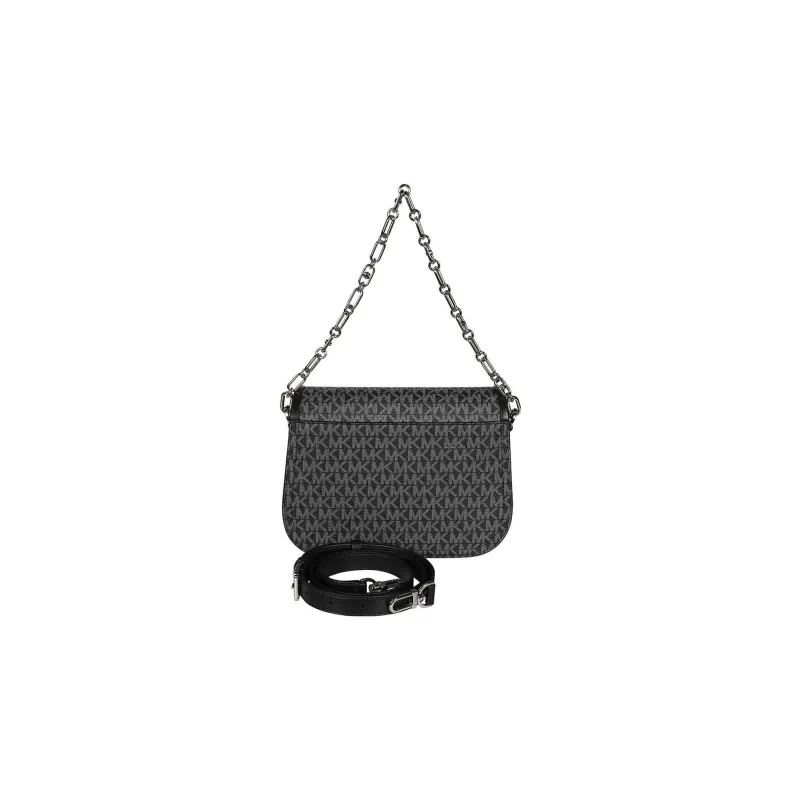 MICHAEL KORS PARKER PVC Messenger Bag Handbag Shoulder Bag Medium Size Women's Black & Gray-1