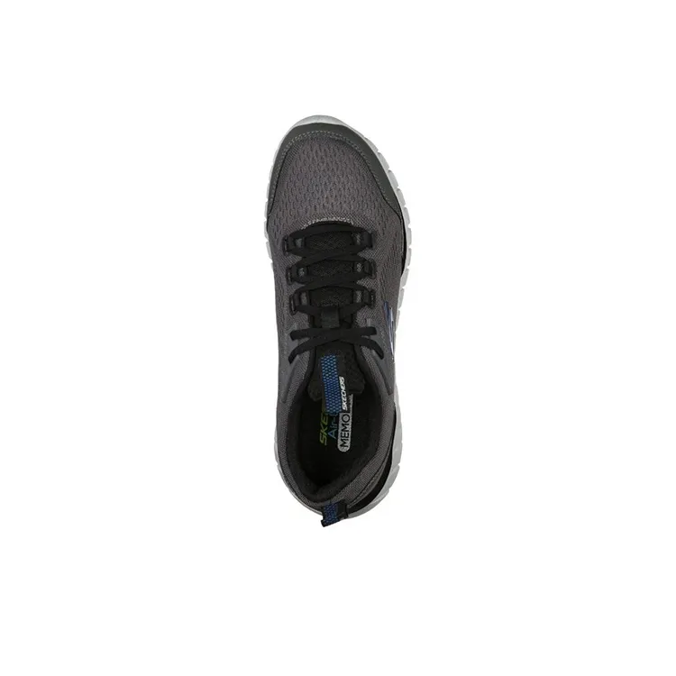 Skechers Overhaul 2.0 Low-Top Casual Shoes Men's Black Gray Blue-2