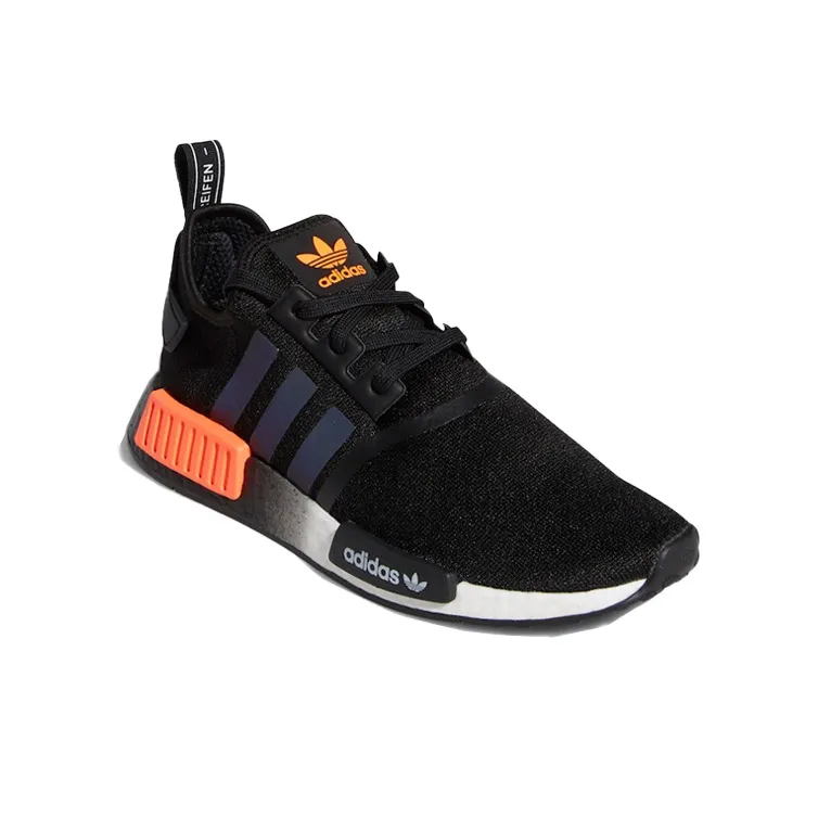 Adidas Nmd R1 Core Black Solar Orange Iridescent-1