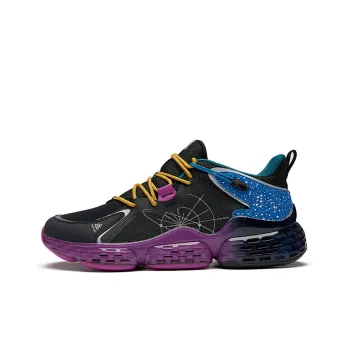 THREE-BODY x 361° Wear-resistant Non-slip And Breathable Low-Top Casual Shoes Men's Black Purple