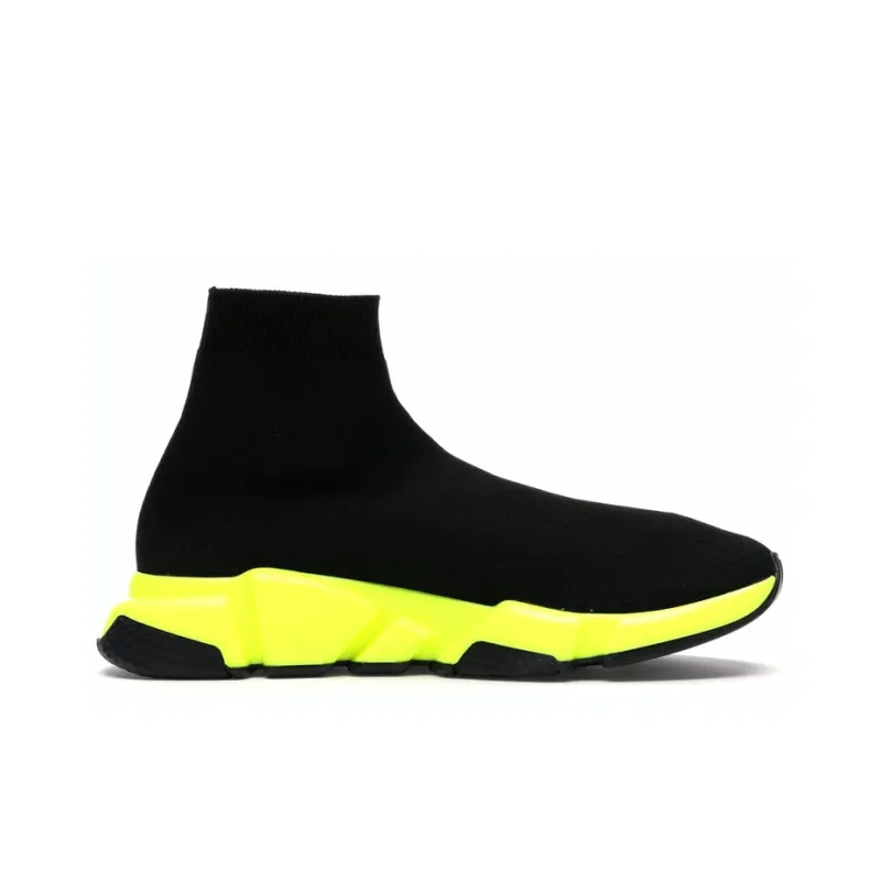 Balenciaga Speed Trainer Black Yellow-1