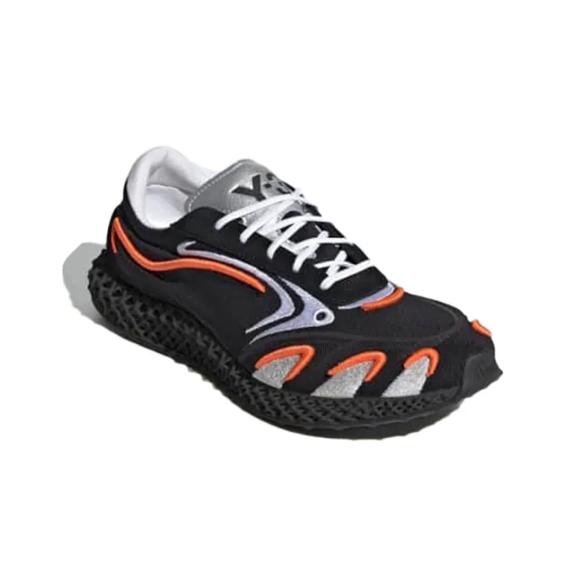 Adidas Y 3 Runner 4D Black Orange-2