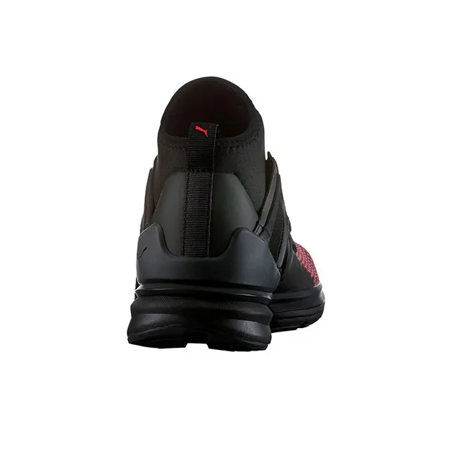 PUMA Basket Puma B.o.g Limitless Anti-Slip Wear-Resistant Breathable Lightweight High-Top Casual Shoes Men's Red Black-4