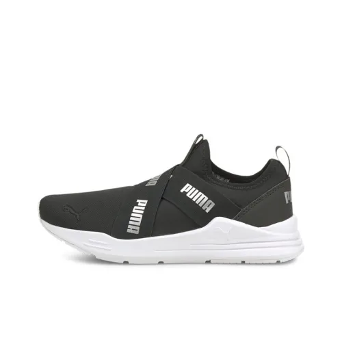 PUMA Wired Casual Shoes Women's Mid-Top Black/White