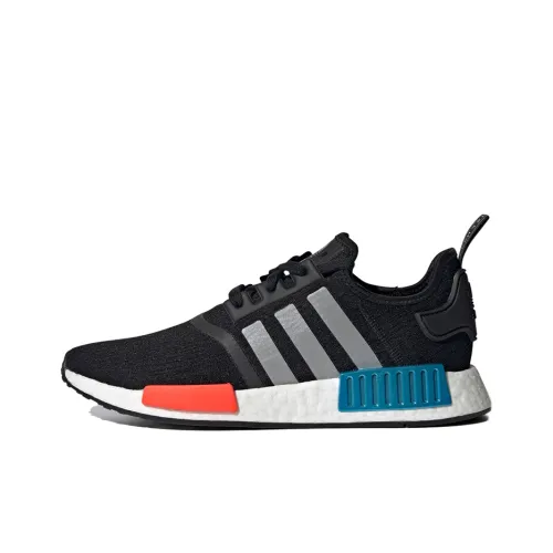 Adidas NMD R1 Black Silver Solar Red