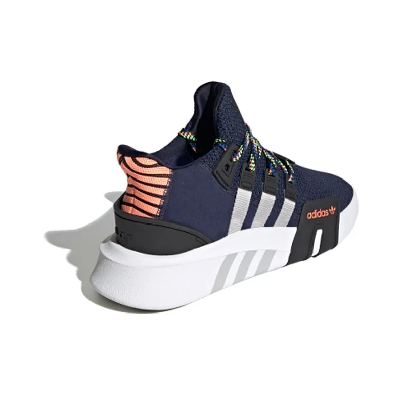 Adidas Originals Eqt Bask Adv Cushioning, Slip Resistant, And Abrasion Resistant Low Top Casual Shoes Men's Blue White-2